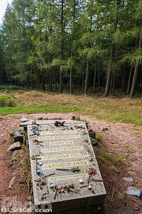 Photo : Mémorial du crash du vol Air Inter 148 au mont Sainte-Odile, Barr, Bas-Rhin (67)