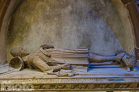 Photo : Tombeau d'Ulrich et Philippe de Werd dans l'église Saint-Guillaume, Strasbourg, Bas-Rhin (67)