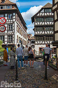 Photo : Pont du Faisan (pont tournant), Quartier de la Petite France, Strasbourg, Bas-Rhin (67)