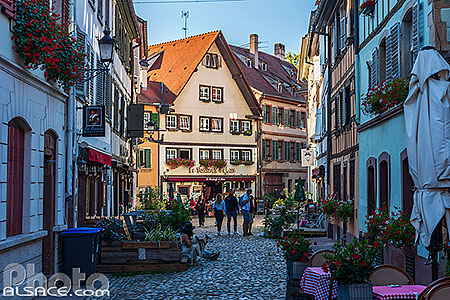 Photo : Rue des Moulins dans le quartier de la Petite France, Strasbourg, Bas-Rhin (67)