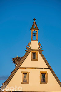 Photo : La Halle aux Blés, Place du Marché, Obernai, Bas-Rhin (67)