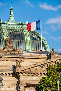 Photo : Coupole de la Bibliothèque nationale et universitaire de Strasbourg (BNU), Place de la Republique, Strasbourg, Bas-Rhin (67), Alsace, France