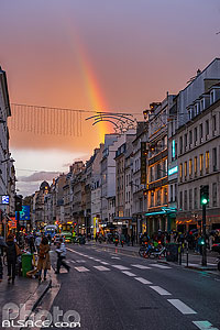 Photo : Rue du Faubourg Saint-Antoine le soir, Paris (75011)