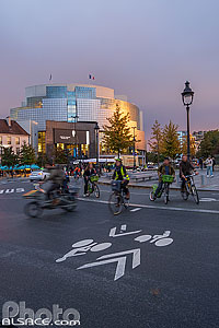 Photo : Cyclistes place de la Bastille, Paris (75004)