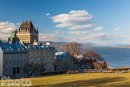 Photo : Château Frontenac depuis la citadelle de Québec, Canada, Québec, Canada