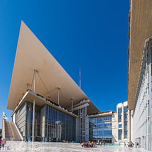 Photo : Centre culturel de la Fondation Stavros Niarchos (Architecte : Renzo Piano), Athènes, Grèce, Attique, Grèce