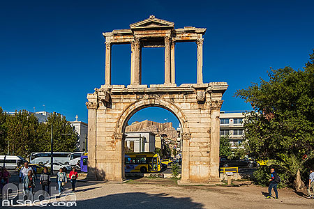 Photo : Porte d'Hadrien, Athènes, Grèce