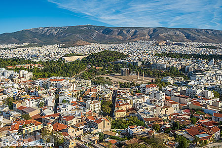 Photo : Athènes vue de l'Acropole, Athènes, Grèce