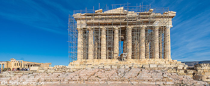 Photo : Le Parthénon sur l'Acropole d'Athènes, Grèce