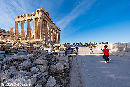 Photo : Le Parthénon sur l'Acropole d'Athènes, Grèce, Attique, Grèce
