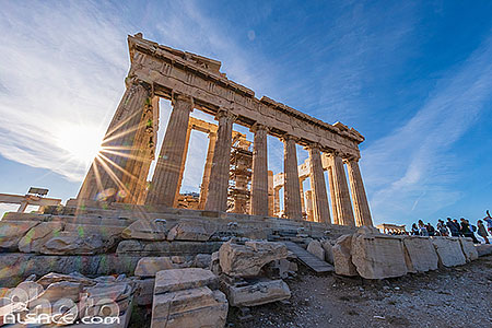 Photo : Le Parthénon sur l'Acropole d'Athènes, Grèce