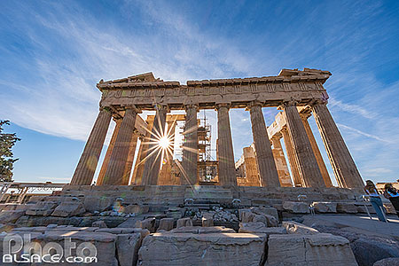 Photo : Le Parthénon sur l'Acropole d'Athènes, Grèce