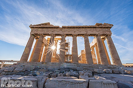 Photo : Le Parthénon sur l'Acropole d'Athènes, Grèce
