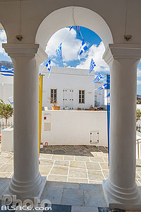 Photo : Village d'Apollonia sur l'Ile de Sifnos, Archipel des Cyclades, Grèce, Égée-Méridionale, Grèce