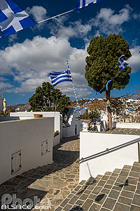 Photo : Village d'Apollonia sur l'Ile de Sifnos, Archipel des Cyclades, Grèce, Égée-Méridionale, Grèce