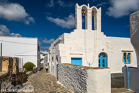 Photo : Village d'Apollonia sur l'Ile de Sifnos, Archipel des Cyclades, Grèce, Égée-Méridionale, Grèce