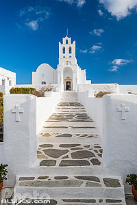 Photo : Monastère de Panagia Chrysopigi, Ile de Sifnos, Archipel des Cyclades, Grèce, Égée-Méridionale, Grèce