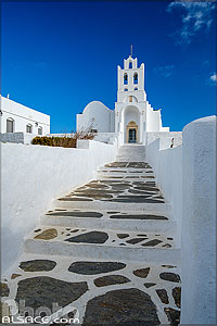 Photo : Monastère de Panagia Chrysopigi, Ile de Sifnos, Archipel des Cyclades, Grèce, Égée-Méridionale, Grèce