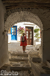 Photo : Village de Kastro, Sifnos, Archipel des Cyclades, Grèce, Égée-Méridionale, Grèce