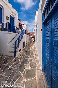 Photo : Village pittoresques de Kastro ancienne capitale de l'île de Sifnos, Archipel des Cyclades, Grèce, Égée-Méridionale, Grèce