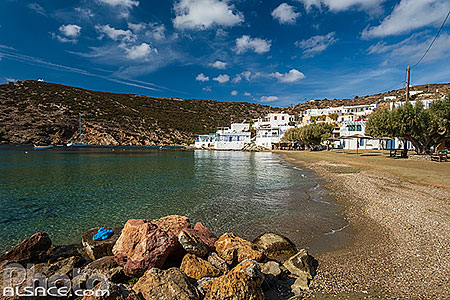 Photo : Village de pêcheurs de Faros au sud de l'île de Sifnos, Archipel des Cyclades, Grèce, Égée-Méridionale, Grèce