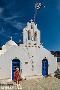 Photo : Eglise Evangelistria Taxiarches à Vathi sur l'île de Sifnos, Archipel des Cyclades, Grèce, Égée-Méridionale, Grèce