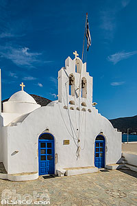 Photo : Eglise Evangelistria Taxiarches à Vathi sur l'île de Sifnos, Archipel des Cyclades, Grèce, Égée-Méridionale, Grèce