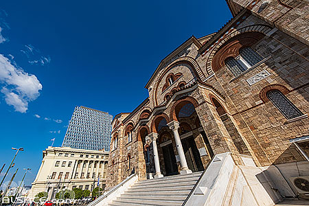 Photo : Cathédrale de la Sainte-Trinité du Pirée, Athènes, Grèce